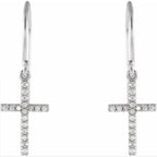 Petite Cross Earrings - Image 2