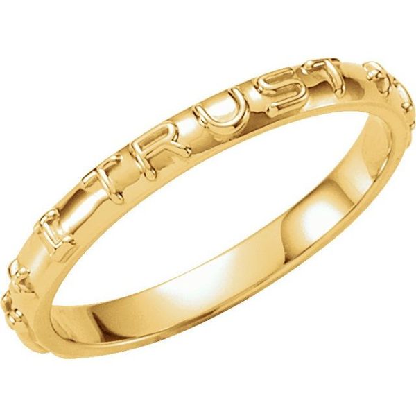 "Jesus I Trust in You" Prayer Ring