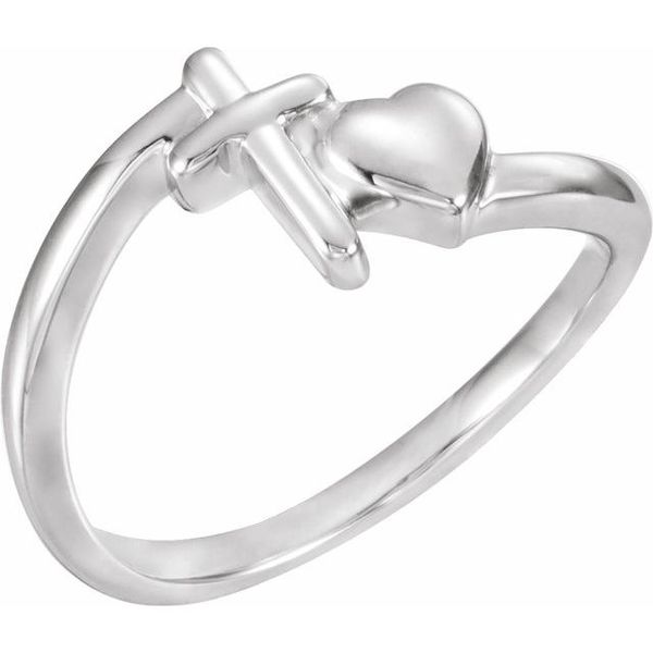 Cross & Heart Chastity Ring