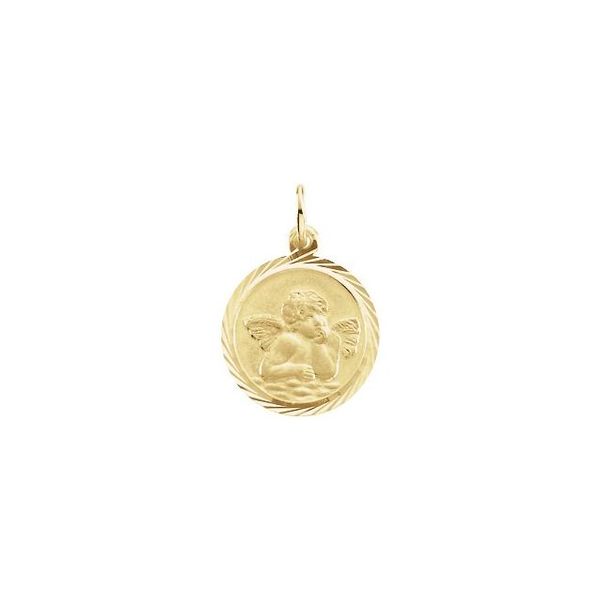 Cherub Medal Pendant