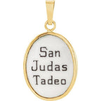 Hand Painted Porcelain St. Jude Medal - Image 3