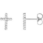 Beaded Cross Earrings