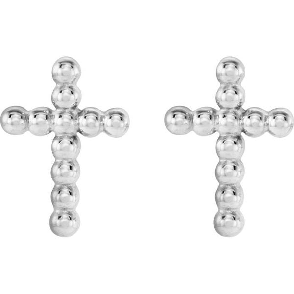 Beaded Cross Earrings - Image 2
