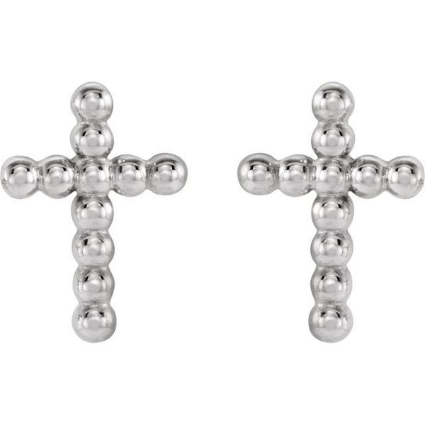 Beaded Cross Earrings - Image 4