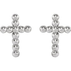 Beaded Cross Earrings - Image 4