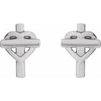Heart & Cross Earrings - Image 2