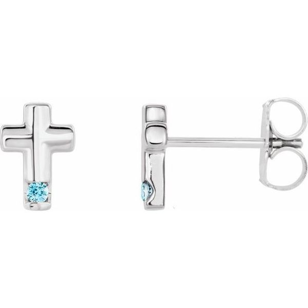 Accented Cross Earrings