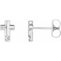 Accented Cross Earrings