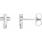 Accented Cross Earrings