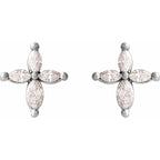 Accented Cross Earrings - Image 3