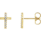 Accented Cross Earrings