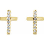 Accented Cross Earrings - Image 2