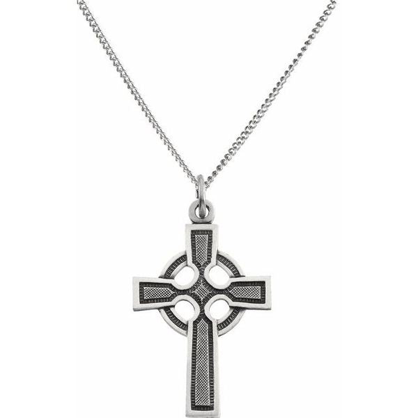 Celtic-Inspired Cross Necklace