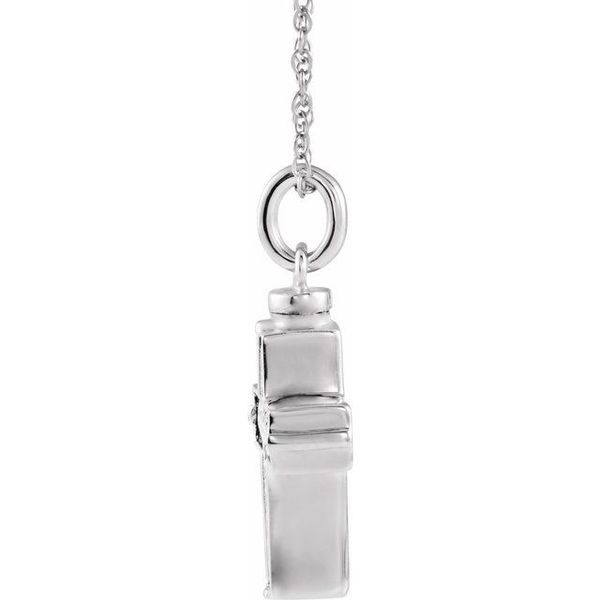 Woven Cross Ash Holder Necklace - Image 2
