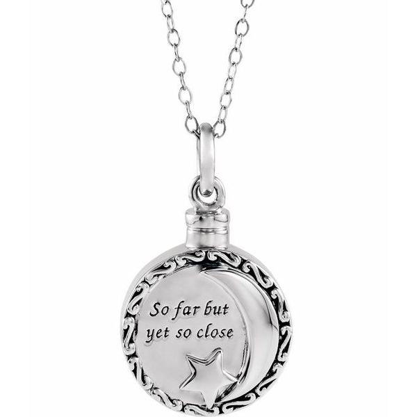 So Far But Yet So Close Ash Holder Necklace