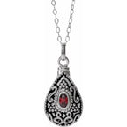 Tear Ash Holder Birthstone Necklace
