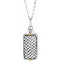 Rectangle Ash Holder Necklace