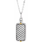 Rectangle Ash Holder Necklace