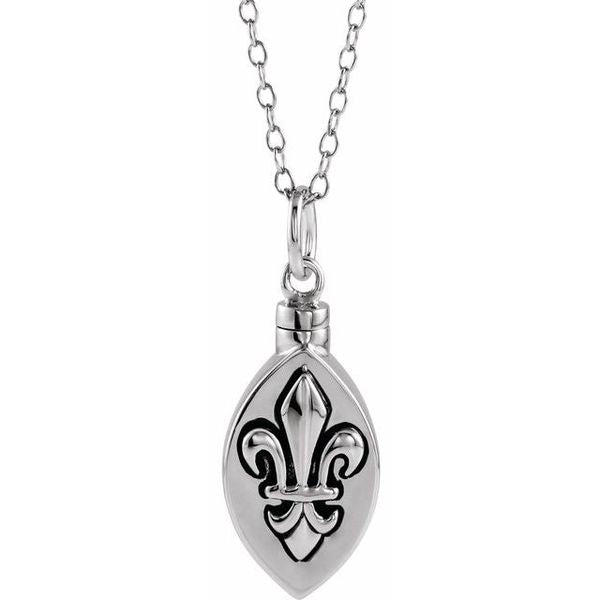 Fleur-de-lis Ash Holder Necklace