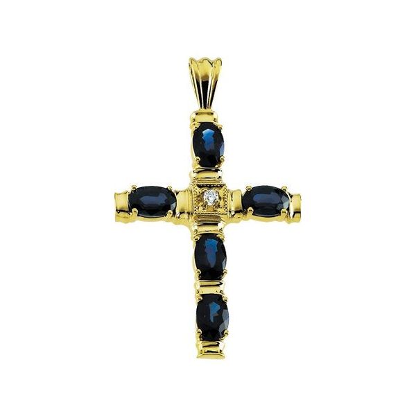 Accented Cross Pendant
