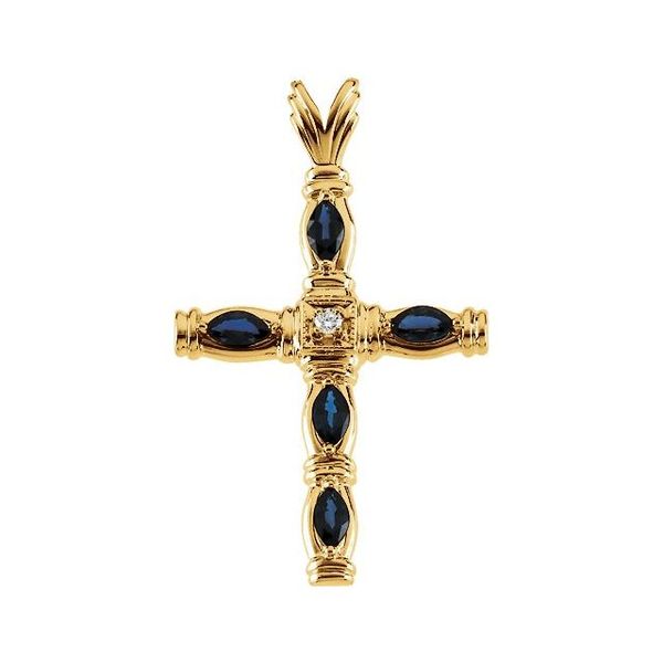 Accented Cross Pendant