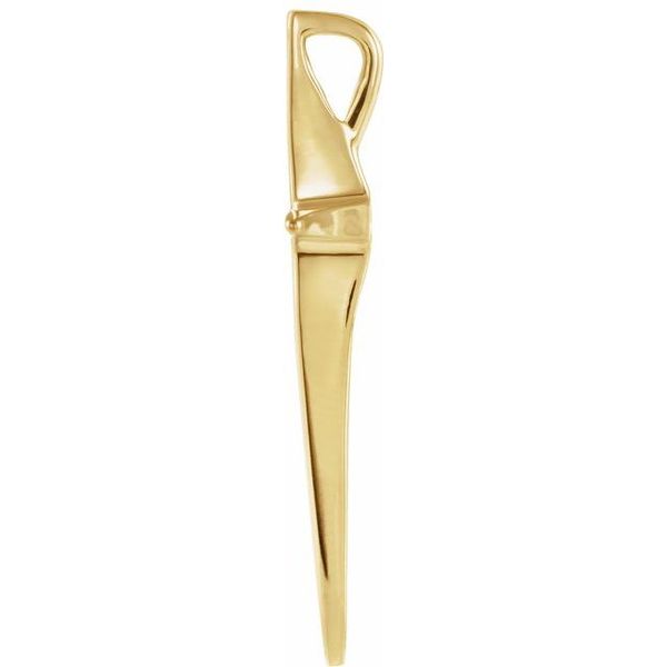 Solitaire Cross Pendant - Image 2