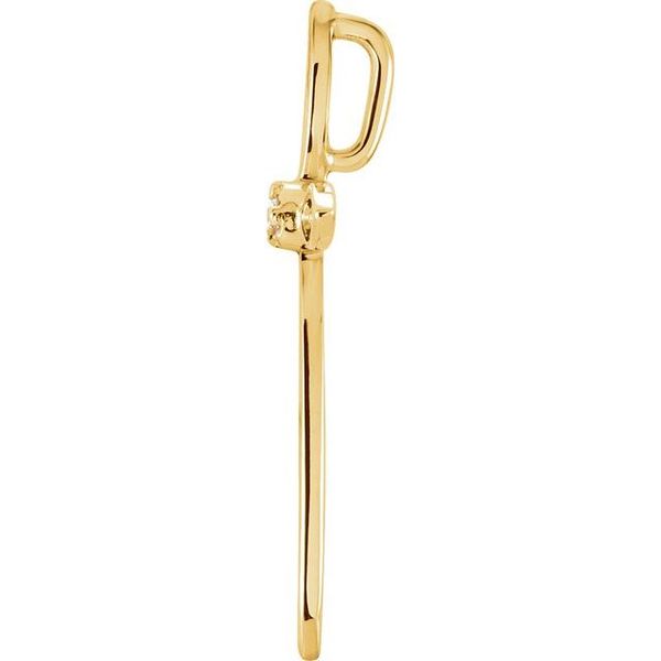 Solitaire Cross Pendant - Image 2