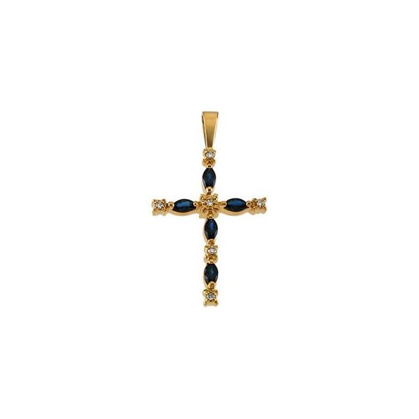 Accented Cross Pendant