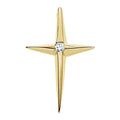 Solitaire Cross Pendant