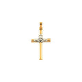 Hollow Claddagh Cross Pendant