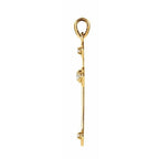 Grooved Cross Pendant - Image 2