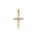 Etched Cross Pendant