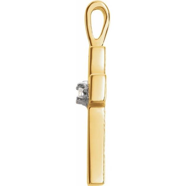 Accented Cross Pendant - Image 2