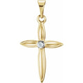 Accented Cross Pendant
