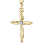 Accented Cross Pendant