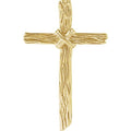 Woodgrain Cross Pendant