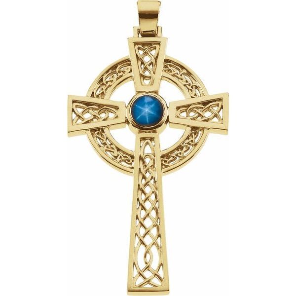 Celtic-Inspired Cross Pendant