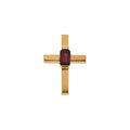 Solitaire Cross Pendant