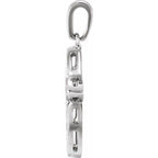 Bright-Cut Cross Pendant - Image 2