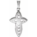 Bright-Cut Cross Pendant - Image 3