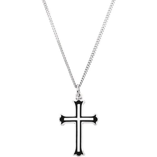 Enamel Cross Necklace