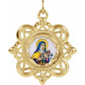 Enamel St. Theresa Medal
