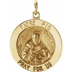 St. Padre Pio Medal Pendant