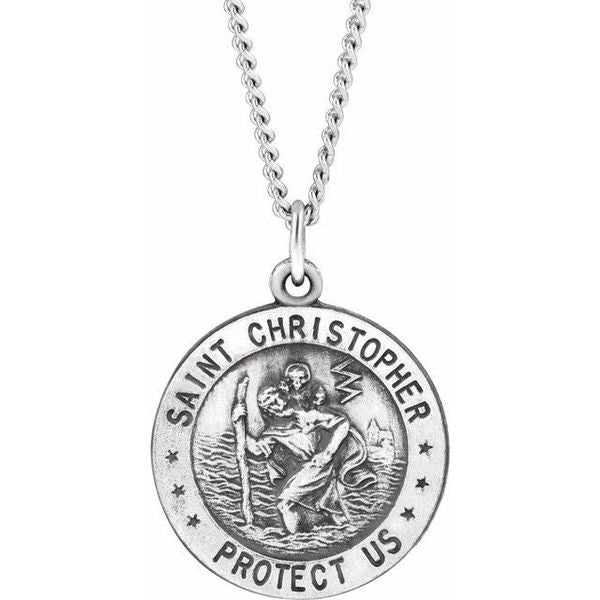 St. Christopher U.S. Navy Medal Necklace