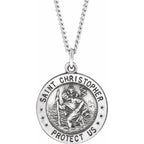 St. Christopher U.S. Navy Medal Necklace