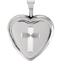 Heart Locket with Cross