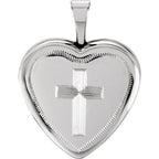 Heart Locket with Cross