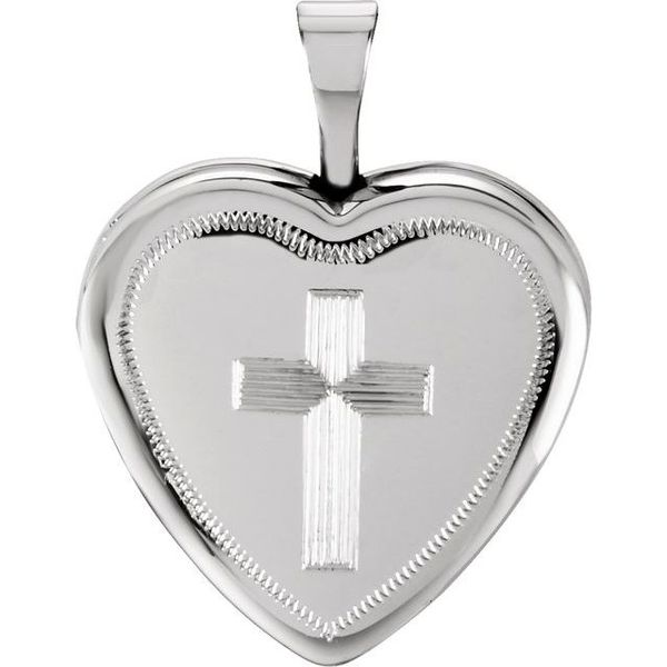 Heart Locket with Cross