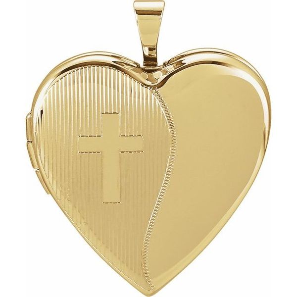 Heart Locket with Cross