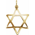 Domed Star of David Pendant